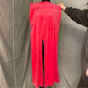 NWOT Juicy Couture Vibrant Pink Velour Pants